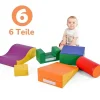6 Bouwstenen Voor Kinderen Of Baby'S - Trappen En Glijbaan - Klimspeelgoed - Pu + Epe - Gratis Combinatie