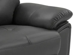 3- En 2-Zits-Relaxbank Van Grijs Leer Vineta