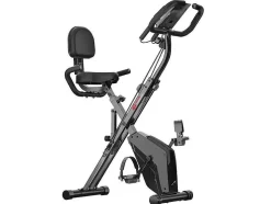 3 In 1 Opvouwbare Hometrainer, Magnetische X-Bike Ligfiets Fitness Bike Met 8-Level Verstelbare Weerstand Voor Home Gym Workout