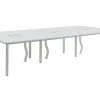 6 Persoons Bureau Bank - Wit - L120 Cm - Downtown