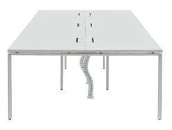 6 Persoons Bureau Bank - Wit - L120 Cm - Downtown