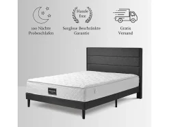 140 X 200 Cm Matras Met 7-Zone Pocketveren En Hr-Foam, 25 Cm Dik - Merax