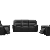 3+2 Zits Relaxbank En -Fauteuil Van Buffelleer Pakita - Zwart