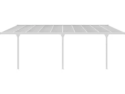 Aanleunende Carport In Aluminium 18,8 M - Wit - Alvaro