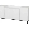 Annalisa Multifunctioneel Kabinet, Wit, Zwart, 160X42X75 Cm, Epikasa
