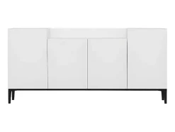 Annalisa Multifunctioneel Kabinet, Wit, Zwart, 160X42X75 Cm, Epikasa