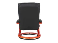 Aprilia Relaxfauteuil Met Kruk, Zwart