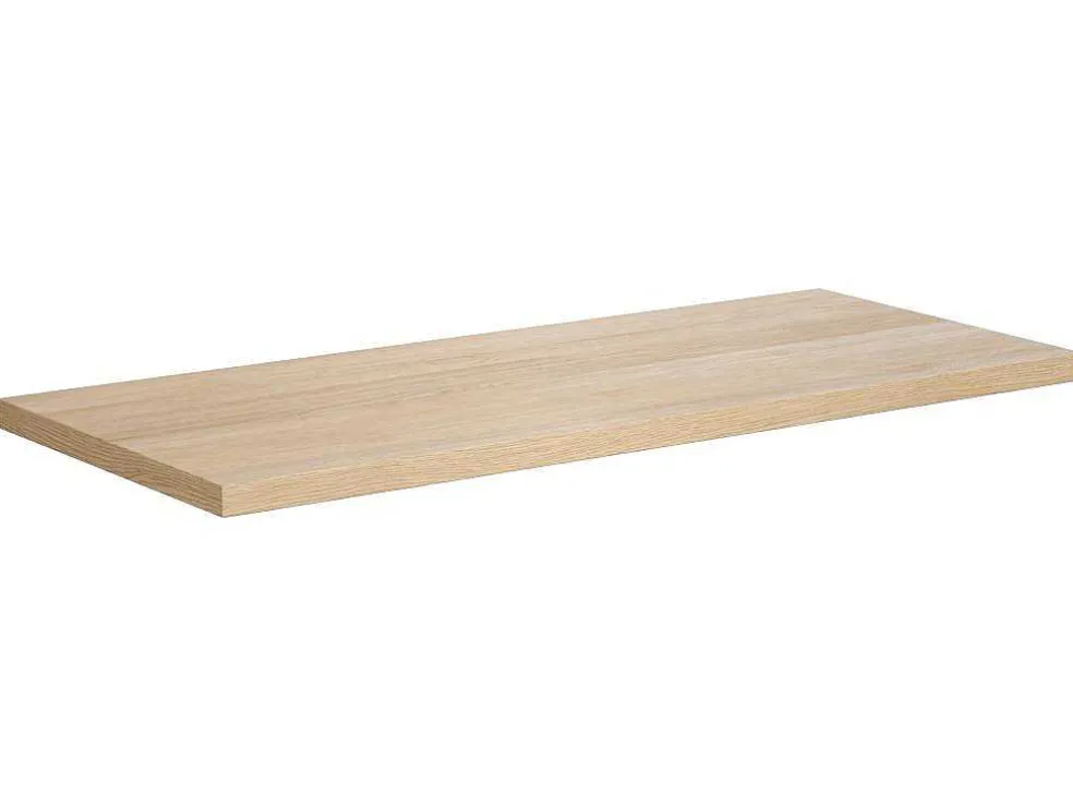 Badkamermeubel Met Wastafel Van Steen - Eiken Fineer - 80 Cm - Cosmoti