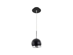 Ball Hanglamp, Zwart, 14X14X8,35 Cm, Epikasa