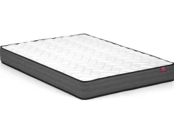 Bed 140 X 190 Cm Met Hoofdbord Met Golfpatroon - Velours - Oudroze + Matras - Sagali