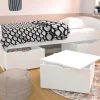 Bed Louane Met 2 Lades En 1 Opbergruimte - 90 X 190 Cm - Wit