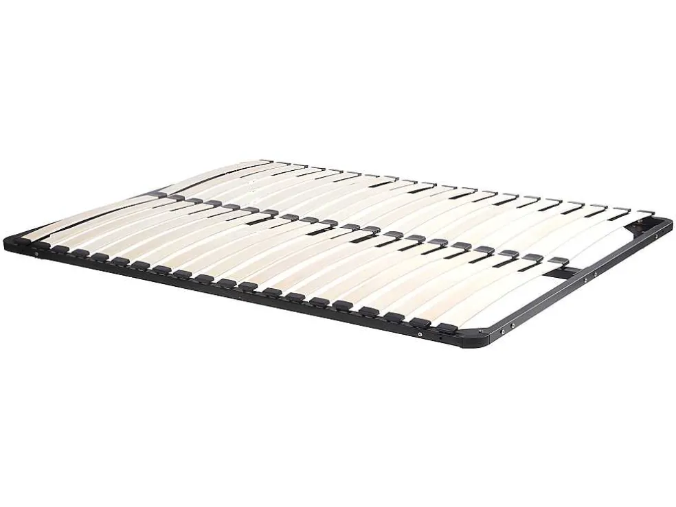 Bed Met Hoofdeinde Met Opbergruimte En Lades - 140 X 190 Cm - Kleur: Wit + Bedbodem + Matras - Leandre