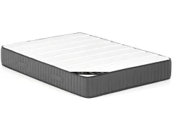 Bed Met Opbergruimte 180 X 200 Cm - Ribfluweel - Taupe + Matras - Timano