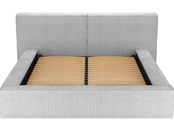 Bed Met Opbergruimte 180 X 200 Cm - Ribfluweel - Lichtgrijs - Timano - Van Pascal Morabito
