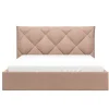 Bed Met Opbergruimte 160 X 200 Cm - Velours - Beige - Stari Van Pascal Morabito - Van Pascal Morabito