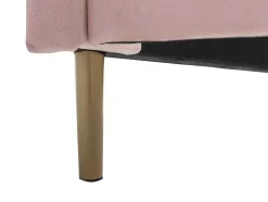 Bed Met Schelpvorm 140 X 190 Cm - Velours - Roze - Livaya