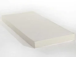 Bed Met Slaaplade Louise - 2 X 90 X 190 Cm - Grijze Stof + Matras