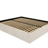 Bedbodem Met Opbergruimte 140 X 190 Cm Van Beige Ribfluweel - Pontos Van Ysmee