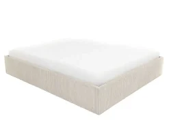 Bedbodem Met Opbergruimte 140 X 190 Cm Van Beige Ribfluweel - Pontos Van Ysmee