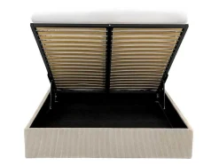 Bedbodem Met Opbergruimte 140 X 190 Cm Van Beige Ribfluweel - Pontos Van Ysmee