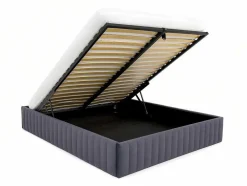Bedbodem Met Opbergruimte 140 X 190 Cm Van Grijs Velours - Sethi Van Dreamea