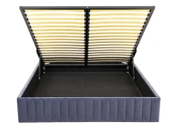 Bedbodem Met Opbergruimte 140 X 190 Cm Van Grijs Velours - Sethi Van Dreamea
