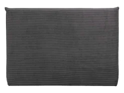 Bedhoofd 180 Cm - Ribfluweel - Antraciet Grijs - Ambrilia