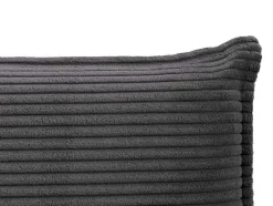 Bedhoofdeinde 160 Cm - Corduroy Fluweel - Antraciet Grijs - Ambrilia