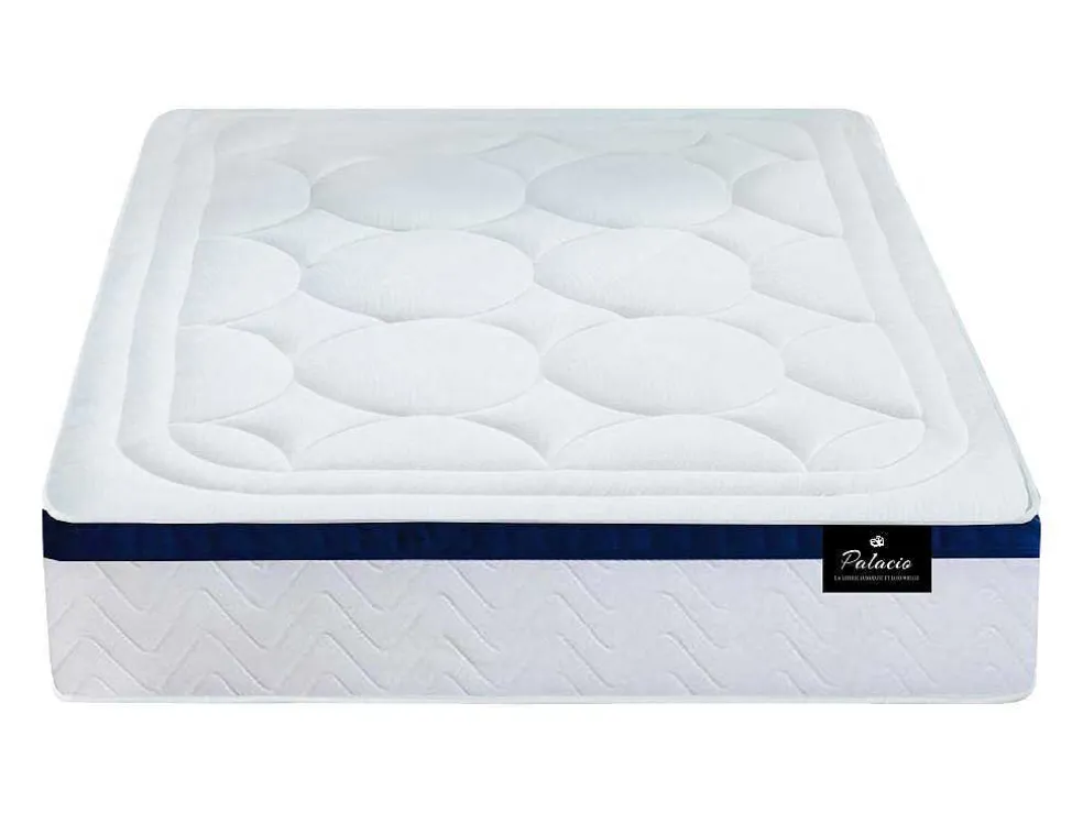 Bedset 160 X 200 Cm - Witte Bedbodem Met Opbergruimte + Matras Met Pocketveren - Marquis Van Dreamea Play
