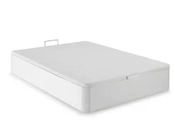 Bedset 140 X 190 Cm - Witte Bedbodem Met Opbergruimte + Matras In Schuim Met Hoge Dichtheid - Heaven Van Dreamea Play