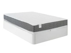 Bedset 140 X 190 Cm - Witte Bedbodem Met Opbergruimte + Matras In Schuim Met Hoge Dichtheid - Heaven Van Dreamea Play