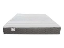 Bedset 140 X 190 Cm - Witte Bedbodem Met Opbergruimte + Matras In Schuim Met Hoge Dichtheid - Heaven Van Dreamea Play