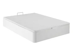 Bedset 160 X 200 Cm - Witte Bedbodem Met Opbergruimte + Matras In Schuim Met Hoge Dichtheid - Heaven Van Dreamea Play