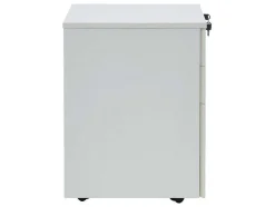 Behuizing Van Een Professioneel Mobiel Bureau - 3 Lades - Met Slot - Wit - Downtown