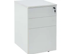 Behuizing Van Een Professioneel Mobiel Bureau - 3 Lades - Met Slot - Wit - Downtown