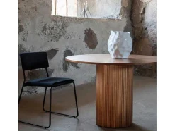 Bianca Eetkamertafel O110Cm Eik Fineer.