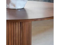 Bianca Eetkamertafel O110Cm Eik Fineer.