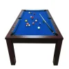 Biljarttafel 7 Voet Blauw Converteerbaar Met Banken Theti