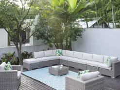 Binnen- Of Buitentapijt Coquilla - 150 X 200 Cm - Lichtblauw