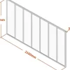 Binnenraam Van Aluminium Met Poedercoating - 210X130 Cm - Wit - Bayview