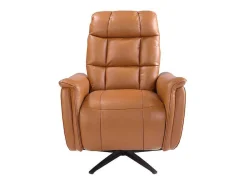 Bruine Leren Draaifauteuil 5117 Angel Cerda