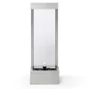 Buitenfontein Van Roestvrij Staal En Glas Met Ledverlichting - H108 Cm - Zilverkleurig - Panga