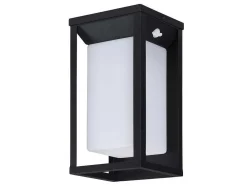 Buitenwandlamp Op Zonne-Energie Met Led - L. 15 X H. 30 Cm - Metaal - Zwart - Fozzano