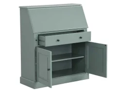 Bureaukast Cleore - Grenen En Mdf - Amandelgroen