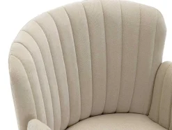 Bureaustoel - Stof - Beige - Verstelbare Hoogte - Toara