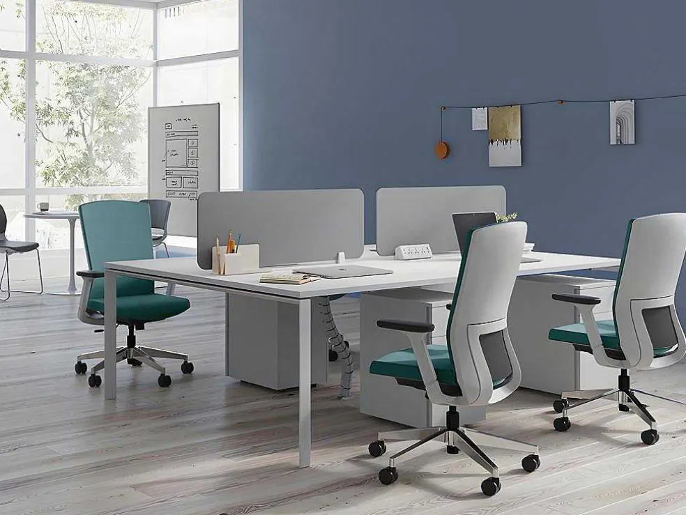 Bureaustoel - Stof - Blauw - Humia