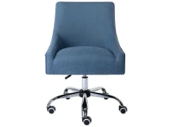 Bureaustoel - Stof - Blauw - Verstelbare Hoogte - Wondio