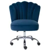 Bureaustoel - Velours - Blauw - Verstelbare Hoogte - Ruty Van Pascal Morabito