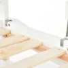 Cabine Stapelbed Met Glijbaan - 90X200Cm + 90X100Cm - Massief Grenen - Wit