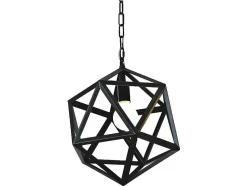 Cage Hanglamp, Zwart, 30X30X100 Cm, Epikasa